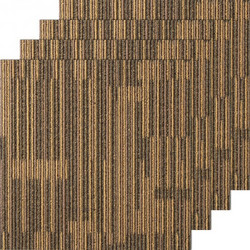 Πλακάκια Χαλιού VEVOR 20"x20" με Ενσωματωμένη Επένδυση (12 τεμ. Καφέ) KCXFKDT2020YPI6HYV0