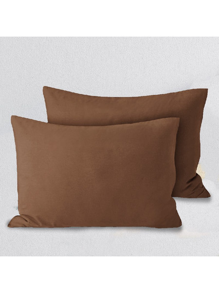 HOME PASSION ΣΕΤ ΜΑΞΙΛΑΡΟΘΗΚΕΣ ΜΟΝΟΧΡΩΜΕΣ 50x70 CM - BROWN BROWN-S1970
