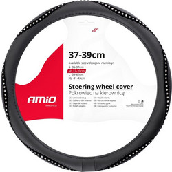ΚΑΛΥΜΜΑ ΤΙΜΟΝΙΟΥ SWC-34 M 37-39cm ΣΕ ΜΑΥΡΟ ΧΡΩΜΑ ΜΕ ΤΑΙΝΙΑ STRASS ΑΜΙΟ - 1 ΤΕΜ