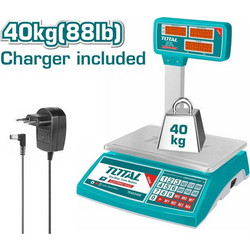 TOTAL ΗΛΕΚΤΡΟΝΙΚΗ ΖΥΓΑΡΙΑ 40Kg (TESA3402)