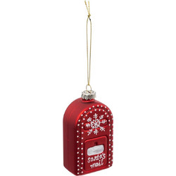Atmosphera Χριστουγεννιάτικο Στολίδι Γυάλινο Mail Box 9cm