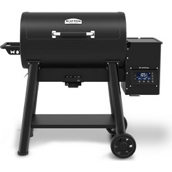 Broil King Crown Pellet 500 Μαντεμένια Ψησταριά Κάρβουνου Καπνιστήριο με Καπάκι και Ρόδες Επιφάνειας 81x45cm