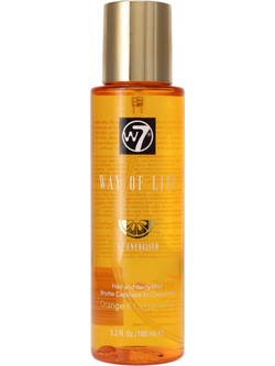 W7 Way Of Life Orange & Cedarwood Hair & Body Mist 100ml