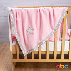 Abo Star Κουβέρτα Κούνιας Πικέ 110x120 Ροζ
