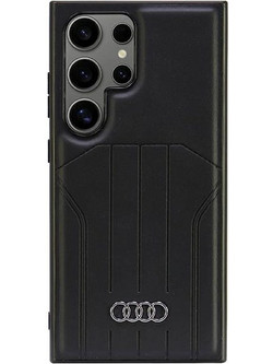 Audi Synthetic Leather MagSafe S24 Ultra S928 black/black hardcase AU-TPUPCMS24U-Q5/D1-BK