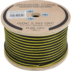 Καλώδιο ηχείων 2X2.5mm (100m) - Ground Zero GZSC 2.5X2 OFC