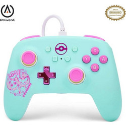 PowerA NSGP0146-01 Pokemon Sweet Friends Wired Controller Switch Blue Pink
