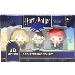Σετ Μινιατούρες Harry Potter 3D Erasers 3 Φιγούρες 11x17cm