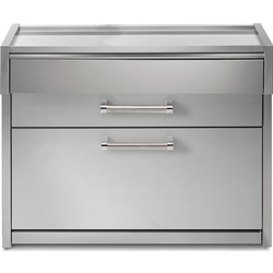 Μονάδα πάγκου 120cm με τρία συρτάρια inox SWING G12C-P-SS Steel