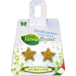 Farma Bijoux Γυναικεία Σκουλαρίκια Καρφωτά Χρυσά 2100705