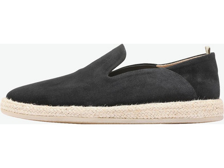 Officine Creative Roped Navy Suede Loafers