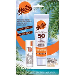 Malibu Face Cream SPF50 40ml + Lip Care Balm SPF30