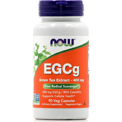 Now Foods Egcg Green Tea Extract Συμπλήρωμα Διατροφής με Πράσινο Τσάι 400mg 90 Κάψουλες