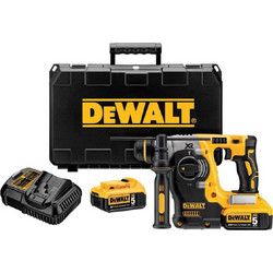 Dewalt DCH273P2 Κρουστικό Κατεδαφιστικό Πιστολέτο Μπαταρίας 400W 18V με 2 Μπαταρίες και SDS Plus