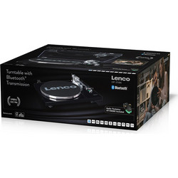 Πικάπ με Bluetooth, μεταλλική πλάκα περιστροφής, βραχίονα και αντίβαρο σε premium μαύρο φινίρισμα