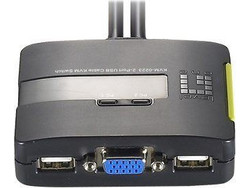 LevelOne KVM Switch 0223 2 x USB With Audio