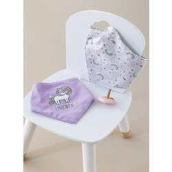 Σετ Σαλιάρες μπαντάνα New Baby NB0140 GIRL - Palamaiki Home