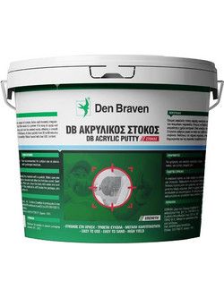 Acrylic Putty Στόκος Ακρυλικός Λευκός 400gr Den Braven
