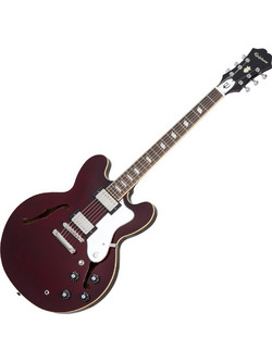 Epiphone Noel Gallagher Riviera Ηλεκτρική Κιθάρα Semi-Hollow με Μαγνήτες HH & Ταστιέρα Indian Laurel Dark Wine Red