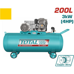 Total TC1402002 Κομπρεσέρ Αέρος Μονοφασικό 200lt 4hp