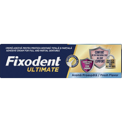 Fixodent Ultimate Fresh Flavor Στερεωτική Κρέμα Τεχνητής Οδοντοστοιχίας 40gr