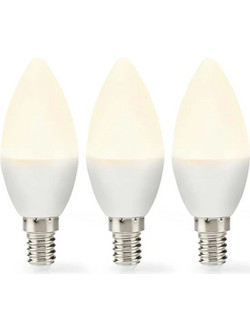 Nedis Λάμπες LED για Ντουί E14 Θερμό Λευκό 470lm 3τμχ (LBE14C352P3) (NEDLBE14C352P3)