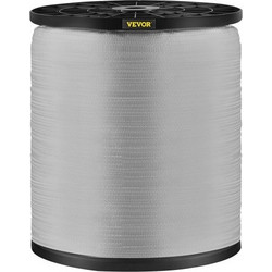VEVOR Ταινία Έλξης Πολυεστέρα 1250Lbs, 3153' x 1/2" Ταινία για Εργασίες Αγωγών Καλωδίων & Καλωδίων Μεταβλητές Λειτουργίες, Επίπεδο Σχοινί για Έλξη/Φόρτωση/Συσκευασία σε Οποιαδήποτε Καιρική Συνθήκη