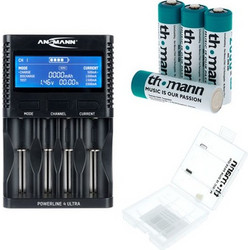 Ansmann Powerline 4 Ultra + 4xAA 2850mAh