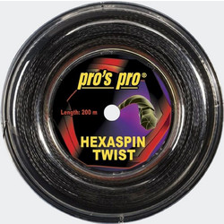 Pros Pro Hexaspin Twist Tennis String (1.20mm - 200m) Black