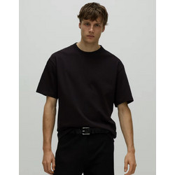Μπλούζα Κοντομάνικη Oversize 526851-Μαύρο