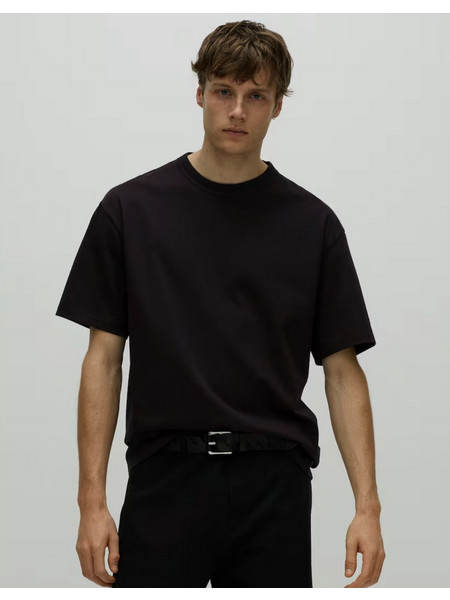 Μπλούζα Κοντομάνικη Oversize 526851-Μαύρο