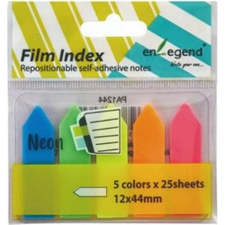 Enlegend Σελιδοδείκτες Βέλος Φωσφορούχοι 5x12x44mm 125φύλλα (PA1244) (ENLPA1244)
