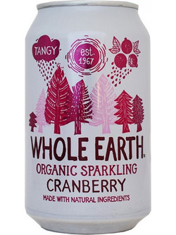 ΑΝΑΨΥΚΤΙΚΟ ΚΡΑΝΜΠΕΡΡΥ ΧΩΡΙΣ ΖΑΧΑΡΗ BIO 330ml WHOLE EARTH