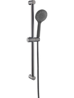 Inter Ceramic Βέργα Ντουζ Inter Ceramic Gun Grey Aνθρακί (6024GG)
