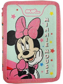 Must Disney Minnie Mοuse Κασετίνα Γεμάτη με 2 Θήκες Πολύχρωμη 563590