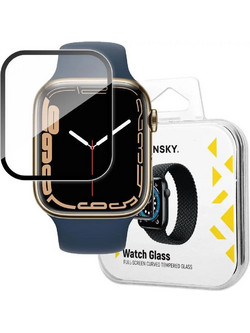 Wozinsky Watch Glass hybrid glass for Apple Watch 7 45 mm black