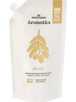 Papoutsanis Aromatics Musk Eco Refil Αρωματικό Ανταλλακτικό Μαλακτικό Ρούχων, 900ml