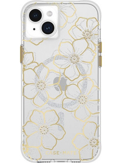 Case-Mate Floral Gems MagSafe - iPhone 15 Plus Case (Gold) - (CM051510)