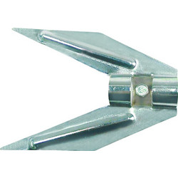 Πηρούνα Σούβλας Λάμα Χρώμιο 22mm x 12cm