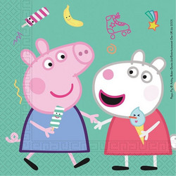 PROCOS ΧΑΡΤΟΠΕΤΣΕΤΕΣ 2ΦΥΛΛΕΣ 33x33cm 20τμχ PEPPA PIG MESSY PLAY