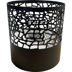 Τζάκι Βιοαιθανόλης Bio Stand R2 CBIO - Ecohot Χρώμα Μαύρο-Inox