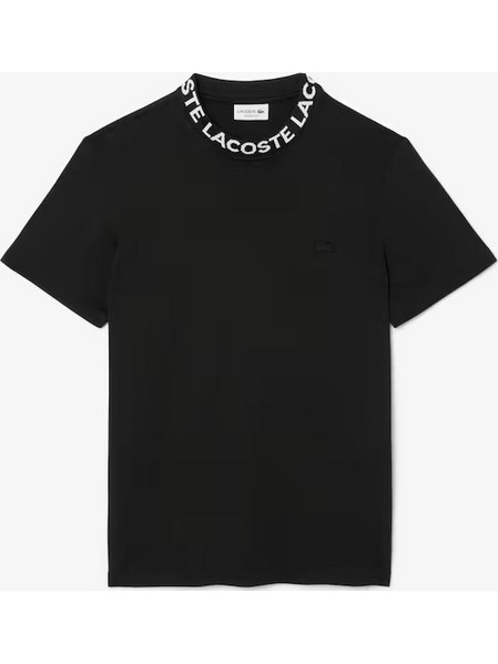 T-shirt Lacoste ανδρικό Pique Jacquard Black