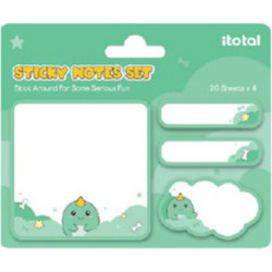 Χαρτάκια i-Total Sticky Memo Set Hello Dino XL3111