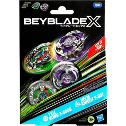 BEYBLADE X YELL KONG 3-60GB & HELM KNIGHT 5-80T TOP DUAL PACK SET (G0198)