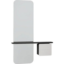 Καθρέπτης Τοίχου One More Look 5108C5620-7 78x15x118cm Black Oak Nuance Mist Umage