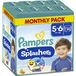 Pampers Splashers Πάνες Μαγιό No5-6 14kg+ 80τμχ