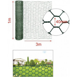 Συρματόπλεγμα Μεταλλικό Hexagon 1x3m 40mm πάχος 0.6mm - Ανθεκτικό & Πρακτικό για Περιφράξεις 2912663 ED