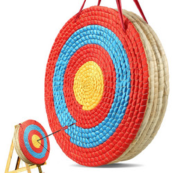 VEVOR Archery Target, 5 Layers 20" Arrow Target, Traditional Solid Straw Στρογγυλό τόξο σκοποβολής στόχου τοξοβολίας, Χειροποίητος στόχος βέλους, χρωματιστός στόχος σχοινιού για εξάσκηση σκοποβολής γι