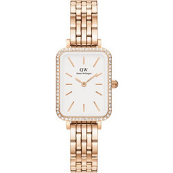 Daniel Wellington Quadro Γυναικείο Ρολόι με Ροζ Χρυσό Μεταλλικό Μπρασελέ DW00100672