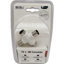 Διακλαδωτής καλωδίου κεραίας TV - 2male/2female - 1334-1 - 098784
